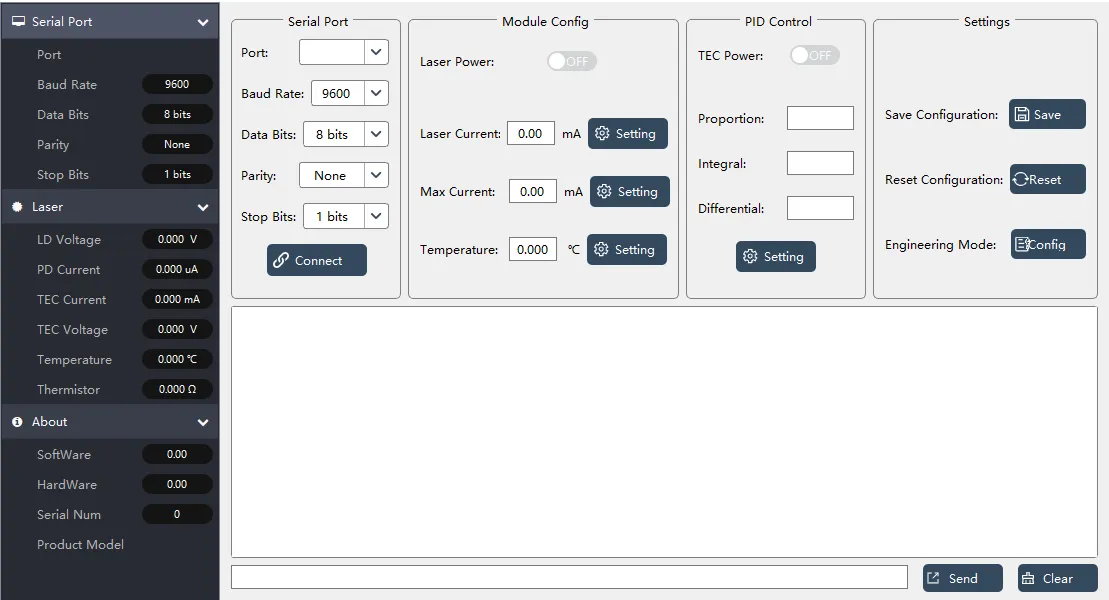 激光器驱动上位机软件